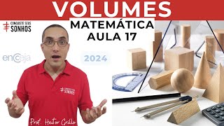 AULA 17  MATEMÁTICA  VOLUMES  ENCCEJA 2024  ENSINO MÉDIO E FUNDAMENTAL [upl. by Keheley]