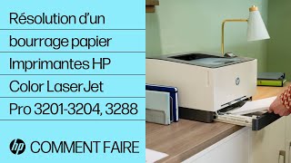 Comment résoudre un bourrage papier  Imprimantes HP Color LaserJet Pro 32013204 3288  HP Support [upl. by Eggett]