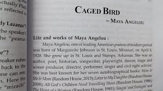 Maya Angelou s quotCaged Bird discussion by book [upl. by Einej166]