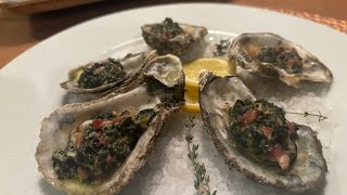 Baked North Carolina Morehead Oysters [upl. by Aerol]