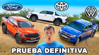 Toyota vs Ford vs VW ¡la prueba de pickup DEFINITIVA [upl. by Ednalrym663]