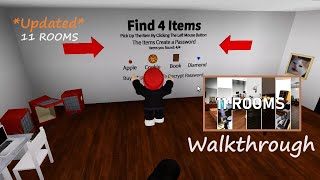 ROBLOX  Escape Room NEW  Walkthrough All 11 Rooms [upl. by Yelyah158]