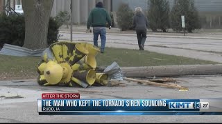 The man who kept the tornado siren sounding in Rudd [upl. by Adnopoz]