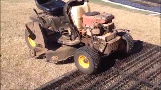 MTD YARD MACHINES 46quot CUT RIDING MOWER DECK BELT INSTALLATION [upl. by Swithin]