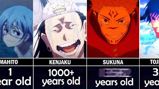 Who is the OLDEST Ages of Jujutsu Kaisen characters [upl. by Ardnik509]