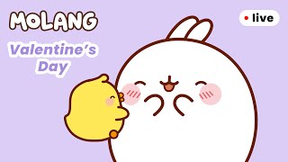 Molang 💞 Valentines Day Special 💌  Live For Kids [upl. by Luci]