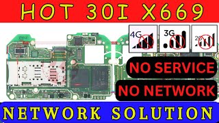 Infinix Hot 30i X669 No Network  No Service Issue  Schematic Hardware Solution  DMR solution [upl. by Noy]