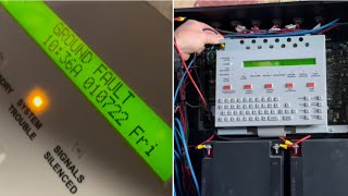 Finding fire alarm ground fault at a school Notifier NFS–320C [upl. by Cassy]