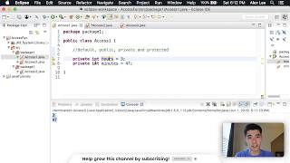 Access Modifiers Java Tutorial 82 [upl. by Notxarb]