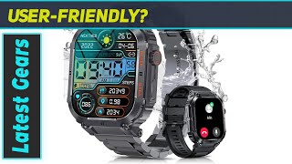 Podoeil K291BB02 Military Smartwatch Review  A Tactical Fitness Companion [upl. by Haramat]