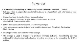 Mating designs in plant breeding [upl. by Lehteb]