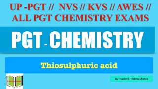 Thiosulphuric acid  oxidation state structure [upl. by Seth]