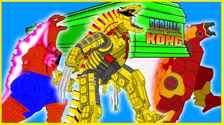 GODZILLA EARTH From Evolution of BOSS KING KONG  FUNNY CARTOON  Coffin Dane Meme Song COVER [upl. by Akcemat327]