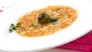 Receta de sopa de verduras con toque  Karlos Arguiñano [upl. by Sutelc268]