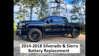 DIY 2014  2018 Silverado Sierra Battery Replacement  How To [upl. by Atinob]