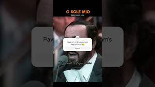 The Great Pavarotti and Bryan Adam on stage performing the classic piece  O Sole Mio [upl. by Eserahs]