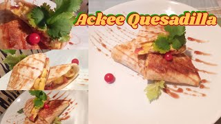 Ackee Quesadilla  How to Make Ackee Quesadilla Vegan Dish Chef Reid and Chef Alexander [upl. by Yffub]