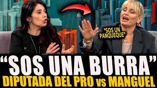 ¡DIPUTADA DEL PRO LE PUSO LOS PUNTOS a MANGUEL en VIVO [upl. by Jacobine688]