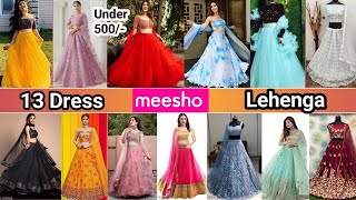 Huge Meesho Party wear Lehenga haul under 500 ✨💝 wedding Lehenga 💖 Honest review  Lehenga [upl. by Garrison]