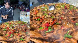 A Kind Chinese Guy Cook Free Chicken Leg Noodles for the elders in a Village [upl. by Arias]