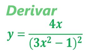 derivada de un cociente [upl. by Wetzell831]