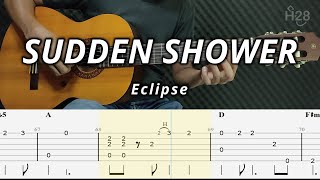 Eclipse  Sudden Shower Fingerstyle Guitar Cover  Tab  Chords  Lyrics [upl. by Gerty]