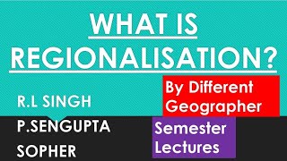 Regionalisation RLSinghReginal classification of India According to Different Geographers [upl. by Aicinet]