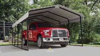 How to Assemble the AllSteel Carport from Arrow Storage Products [upl. by Willing583]