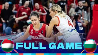 Hungary v Bulgaria  Full Basketball Game  FIBA Womens EuroBasket 2025 Qualifiers [upl. by Anilos498]