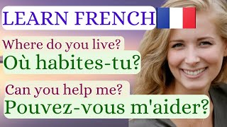 COMMON EVERYDAY life FRENCH Conversation every French Learner must know  Learn French [upl. by Ylrahc]