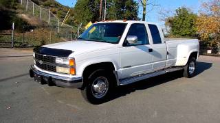 Chevrolet 3500 Dually Extended Cab Pickup 2 Owner 454 1 ton Extra [upl. by Binky151]