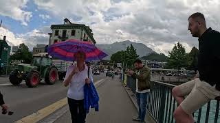 The rain falls while walking from Unterseen to Interlaken West train station [upl. by Anade823]