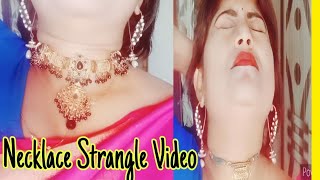 5Necklaces WearCloseup Neck ChallengNecklaceNeck StrangleFunny Video [upl. by Nnuahs]