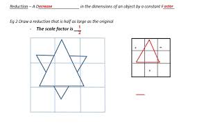 Math 9 Similarity lesson 2 Enlargements and Reductions [upl. by Nosnor]