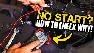 Hard Start Not Starting Click sound Find Out Why  Dead Battery Alternator Starter Test [upl. by Ymirej]