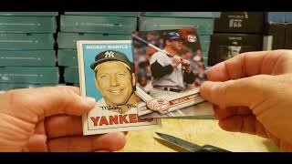 2021 Topps X Mickey Mantle Collection 50 BOX RIP LETS GO [upl. by Acie]