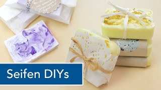 DIY SEIFE selber gießen und verpacken  perfektes Geschenk  VERLOSUNG [upl. by Casta452]