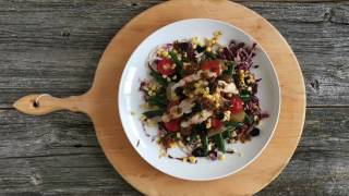 Salade niçoise au dindon avec vinaigrette aux tomates séchées au soleil [upl. by Negyam]