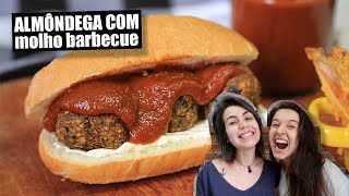 ALMÔNDEGA COM MOLHO BARBECUE  FÁCIL E DELICIOSO  TNM Vegg [upl. by Maritsa]