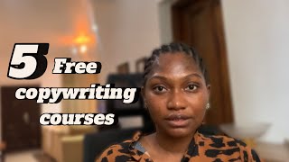 5 FREE copywriting courses for beginners [upl. by Orteip57]