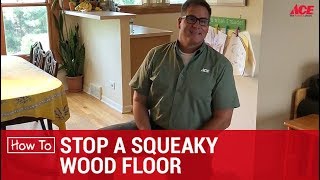 How To Stop Squeaky Wood Floors  Ace Hardware [upl. by Edlin]