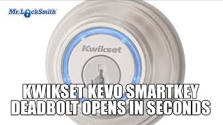 Kwikset Kevo SmartKey Deadbolt Opens in Seconds  Mr Locksmith Video [upl. by Ev]