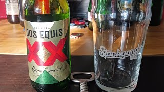 XX DOS EQUIS XX Beer Review A Mexican Lager My breakfast beer [upl. by Froemming]