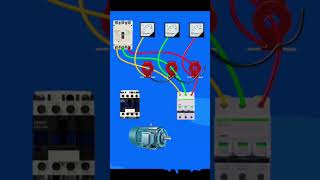 CT connection in motor with ampere meter electrician trendingshorts youtubevideo followforfollow [upl. by Yclek449]