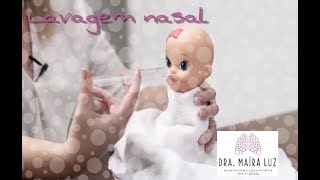 LAVAGEM NASAL COM SORO E SERINGA [upl. by Suiramad486]