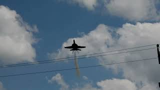 2024 Greater Binghamton Airshow  USN Blue Angels Opposing Inverted to Inverted Roll [upl. by Alimrahs872]