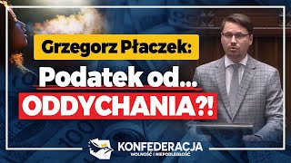 Podatek od oddychania i 100  redukcji emisji CO2 Grzegorz Płaczek [upl. by Streetman]