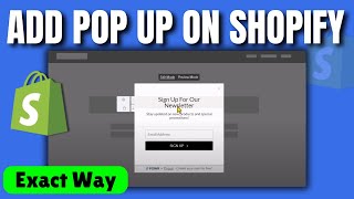 How to add pop up on shopify 2024 [upl. by Adair427]