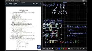 Logic Design  Sheet 3 part 1 kmaps [upl. by Brear]