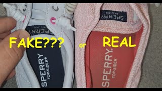 Real or fake Sperry shoes How to know you Sperrys are genuine [upl. by Ekud]